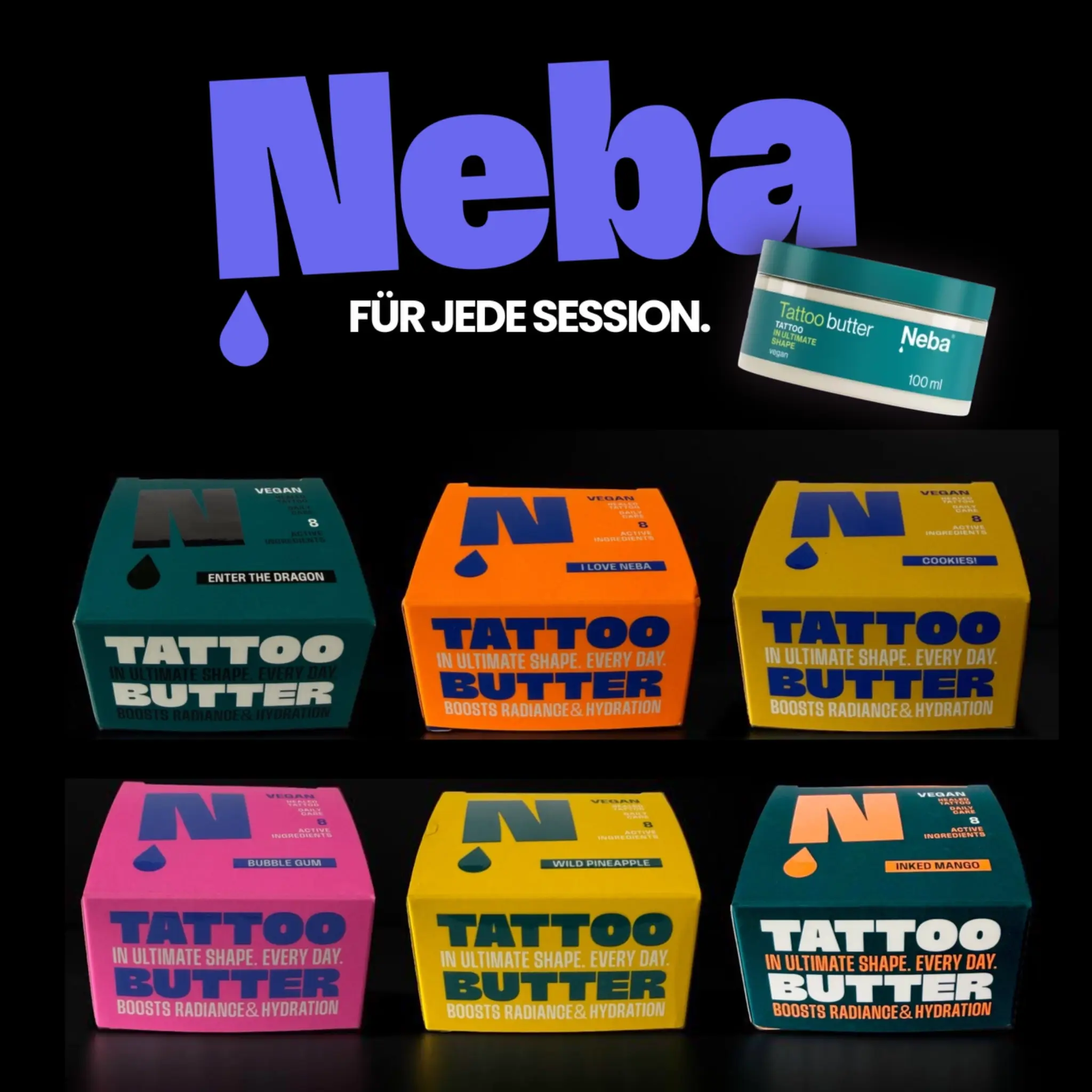 Neba Tattoo Butter – Neue Sorten für jede Session